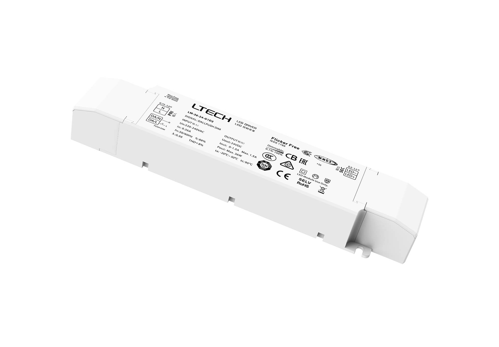 DALI Constant Voltage Drivers LTECH Multi Function Driver DALI Constant Voltage Drivers LTECH Multi Function Driver